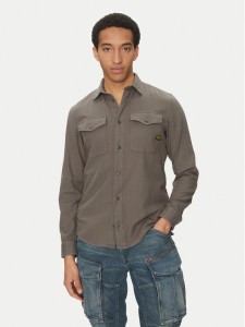 G-Star Raw Koszula Marine D24963-D454 C496 Szary Slim Fit