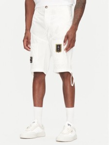 Aeronautica Militare Szorty materiałowe 251BE041CT1122 Biały Regular Fit