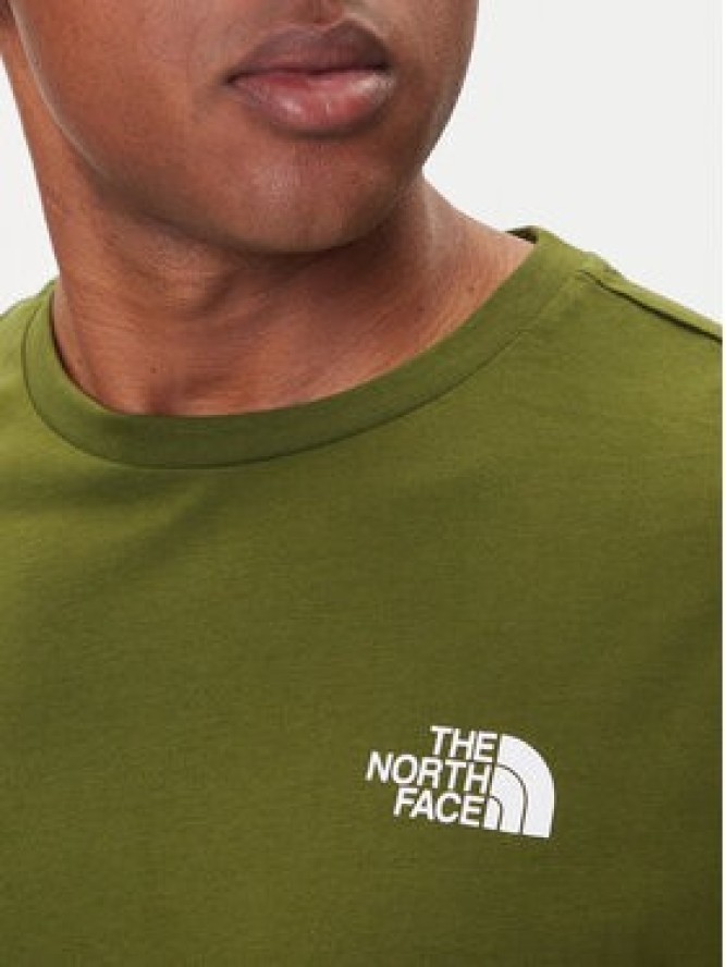 The North Face T-Shirt Redbox NF0A87NP Zielony Regular Fit