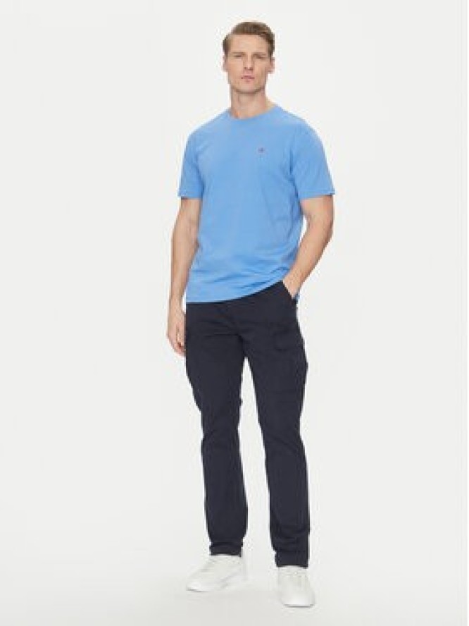 Napapijri T-Shirt Salis NP0A4H8D Niebieski Regular Fit