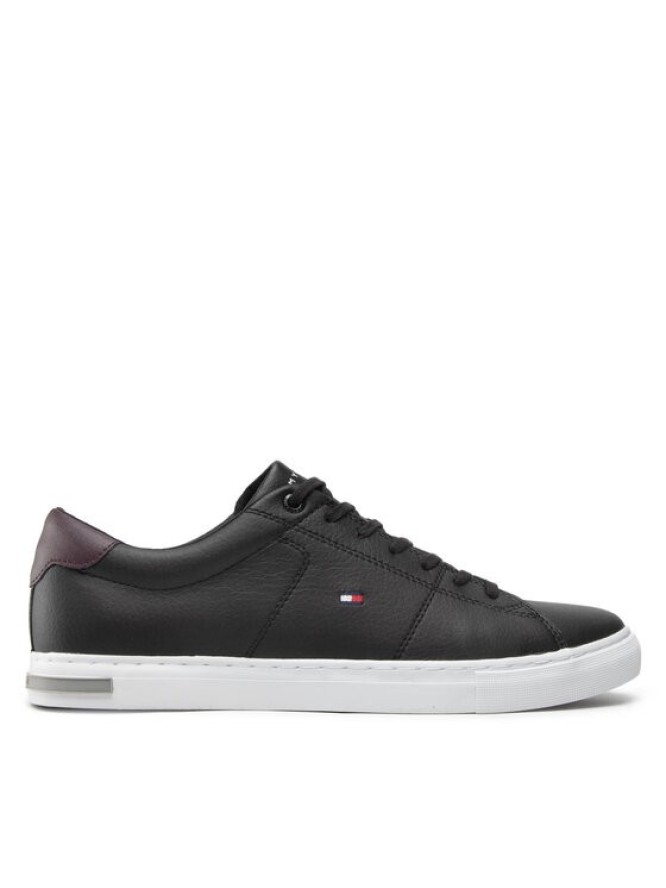 Tommy Hilfiger Sneakersy Essential Leather Detail Vulc FM0FM04047 Czarny
