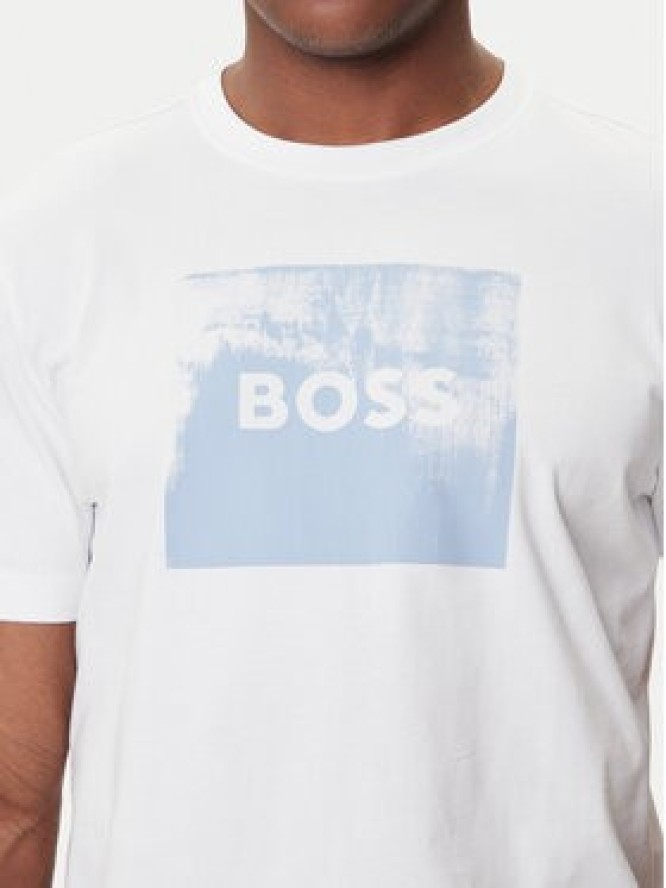BOSS T-Shirt Te_Wheel 50546381 Biały Regular Fit