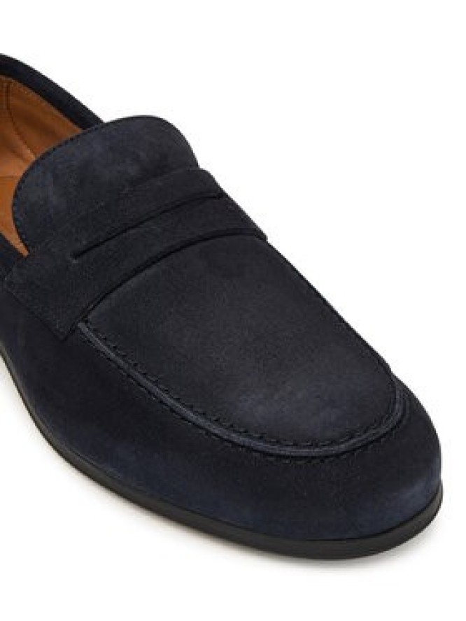 Tommy Hilfiger Loafersy Flexible Slim Suede Loafer FM0FM05745 Niebieski