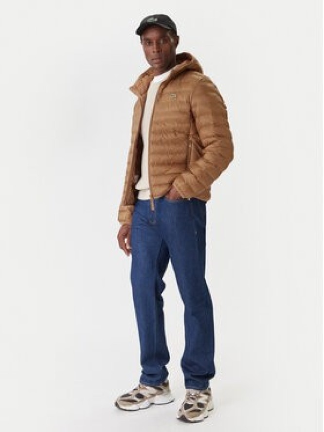 Lacoste Kurtka przejściowa BH2909 Brązowy Regular Fit
