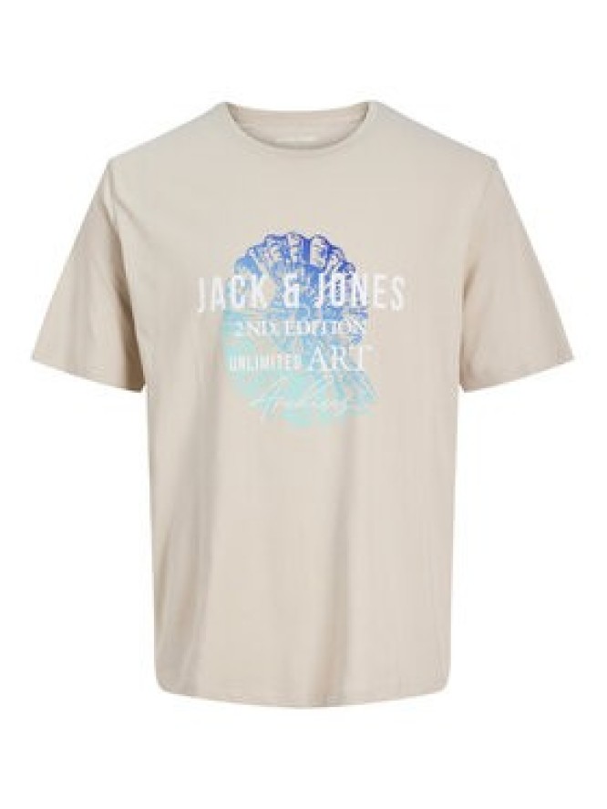 Jack & Jones T-Shirt Gradient Print 12288094 Szary Regular Fit