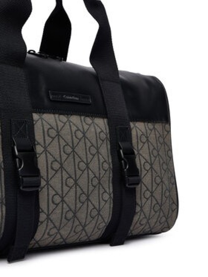 Calvin Klein Torba weekendowa Mixed Emblem Aop LV04D3379G Beżowy