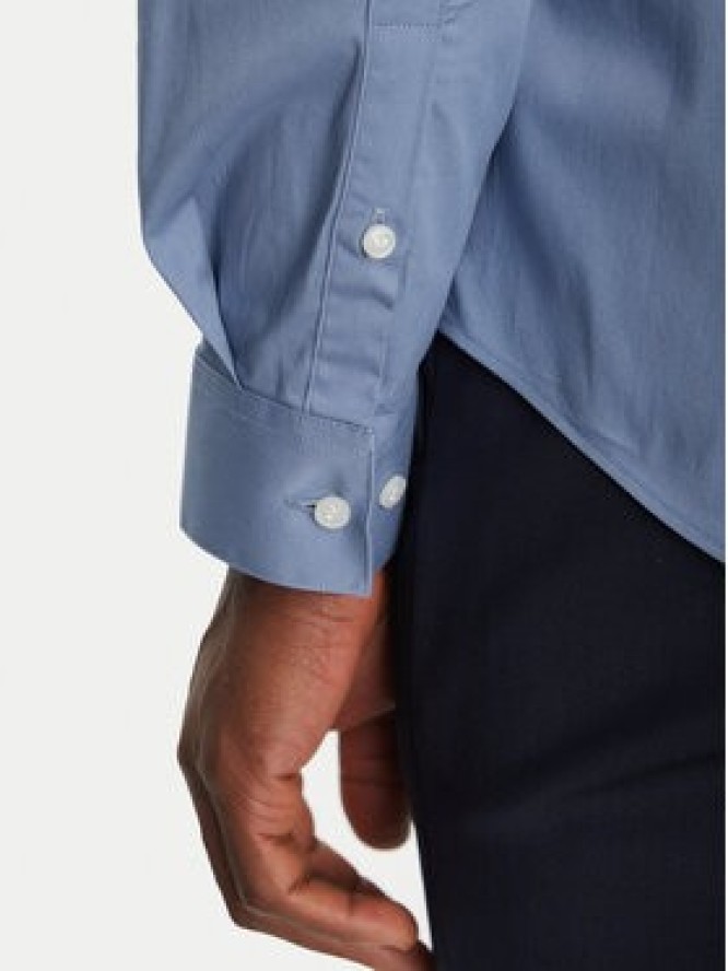 Calvin Klein Koszula Poplin Stretch Slim Shirt K10K108229 Niebieski Slim Fit