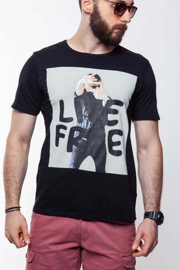 LEE T SHIRT PHOTO TEE BLACK L60QEP01 112113474