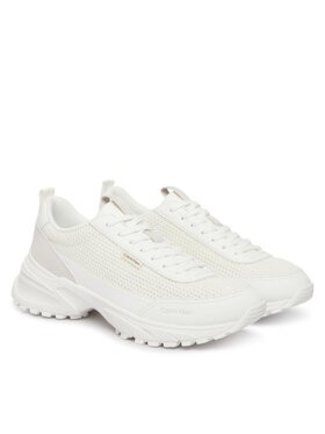 Calvin Klein Sneakersy Hike Runner Laceup Mesh HM0HM02240 Biały