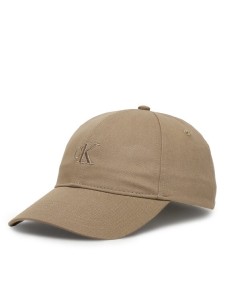 Calvin Klein Czapka z daszkiem Monogram Embroidery Baseball Cap LV04K5024G Beżowy