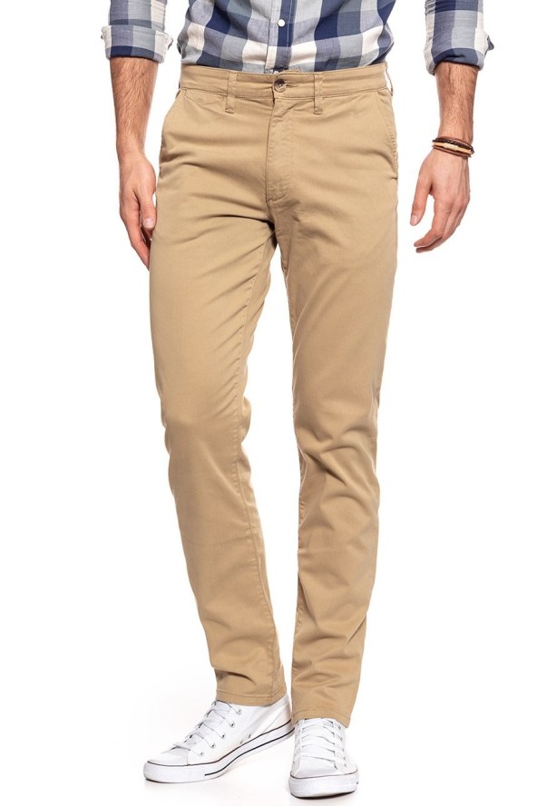 WRANGLER SPODNIE MĘSKIE CHINO GOLDEN SAND W16LRN223 112127318