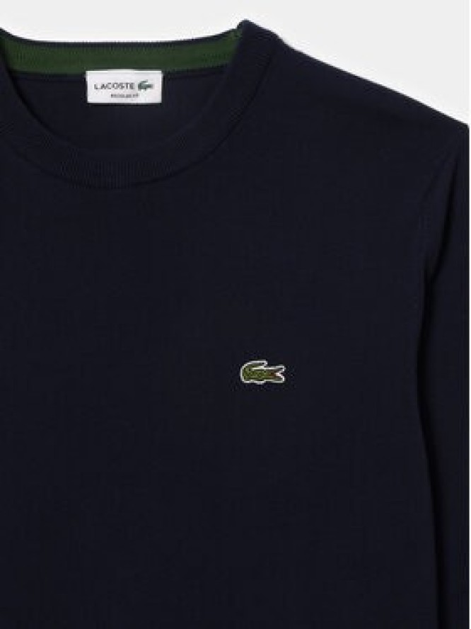Lacoste Sweter AH1985-166 Granatowy Regular Fit