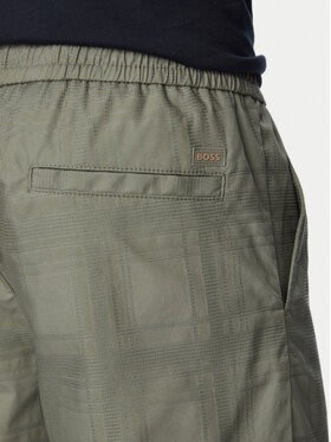 BOSS Szorty materiałowe Sandrew 50559371 Szary ciemny Regular Fit