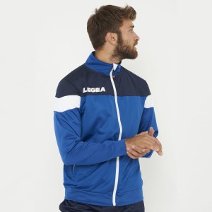 Kurtka sportowa z zamkiem BOLIVIA oversize niebieska