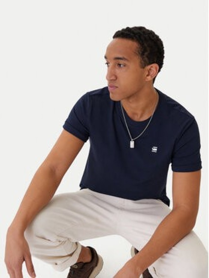 G-Star Raw T-Shirt Lash R T D16396-2653-B111 Granatowy Regular Fit