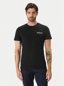 Guess T-Shirt U6GM03 K6YW1 Czarny Slim Fit