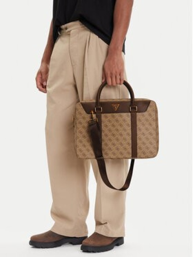 Guess Torba na laptopa Vezzola Smart HMEVZL P3138 Beżowy