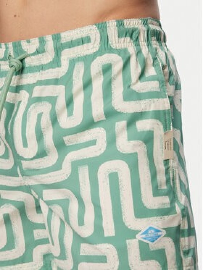 Jack & Jones Szorty kąpielowe Maui Sand 12291428 Zielony Regular Fit
