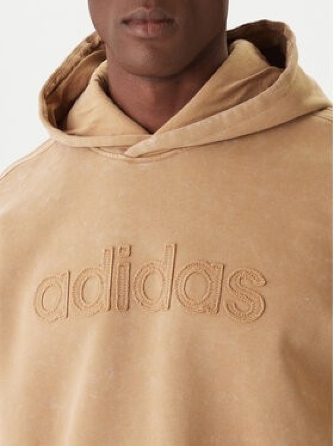 adidas Bluza JY2791 Beżowy Loose Fit