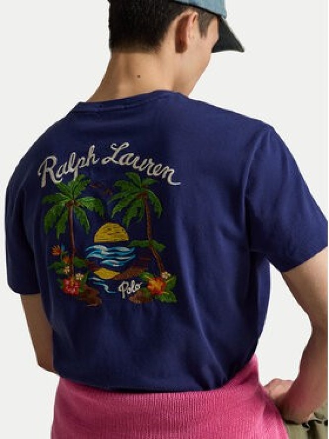 Polo Ralph Lauren T-Shirt 710B14586001 Granatowy Classic Fit