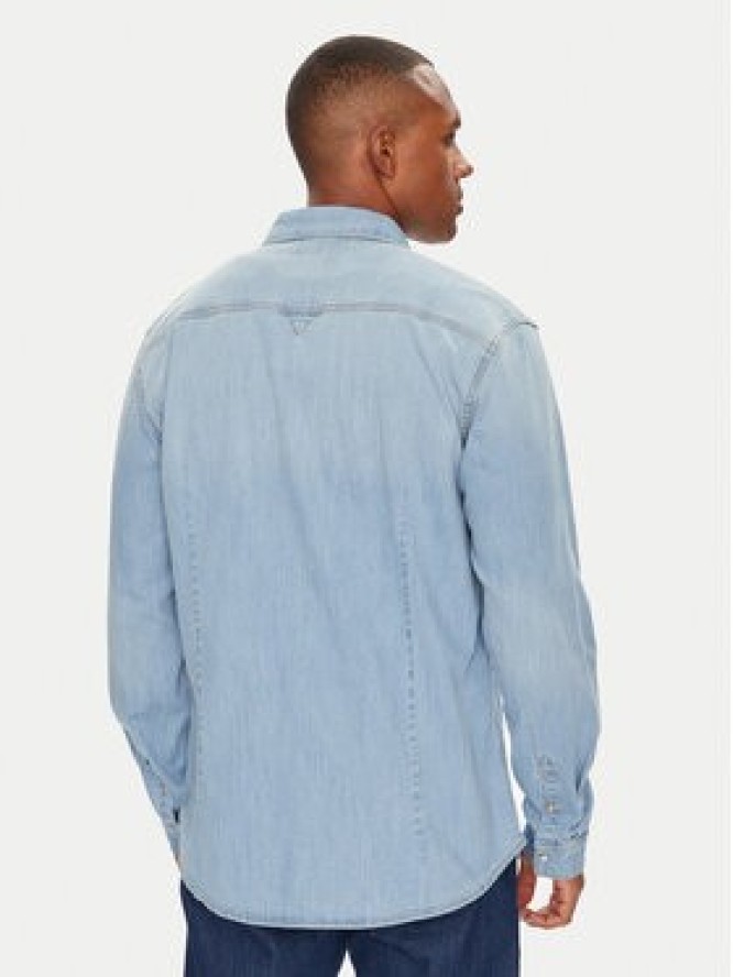 Guess Koszula jeansowa M4GH02 D3PF5 Niebieski Slim Fit