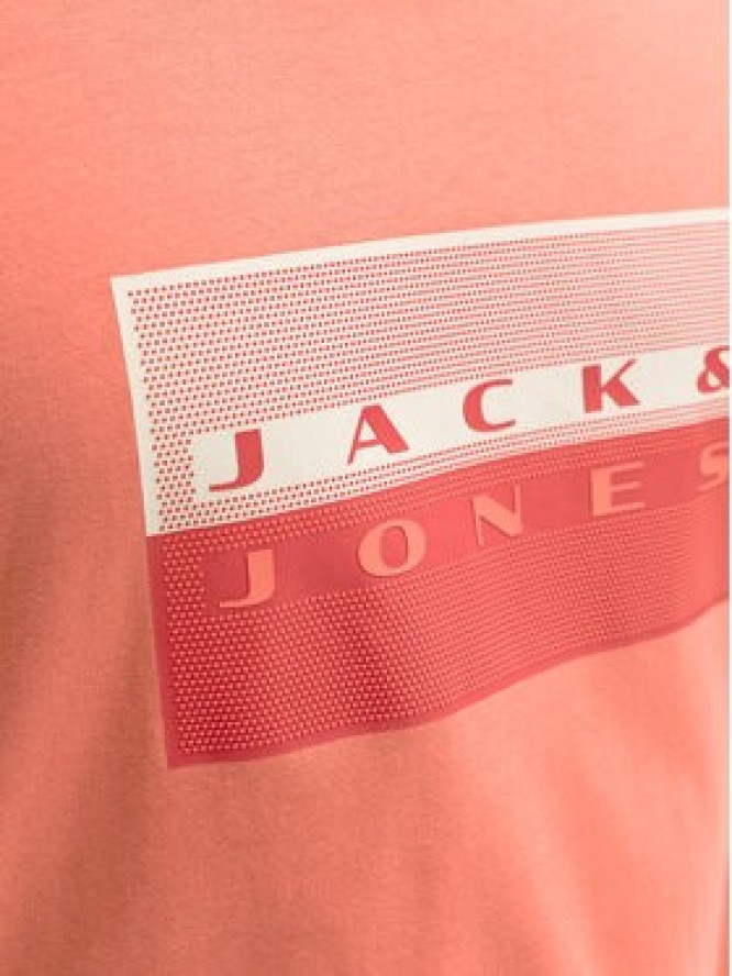 Jack & Jones T-Shirt Fusion Dots 12289863 Różowy Regular Fit