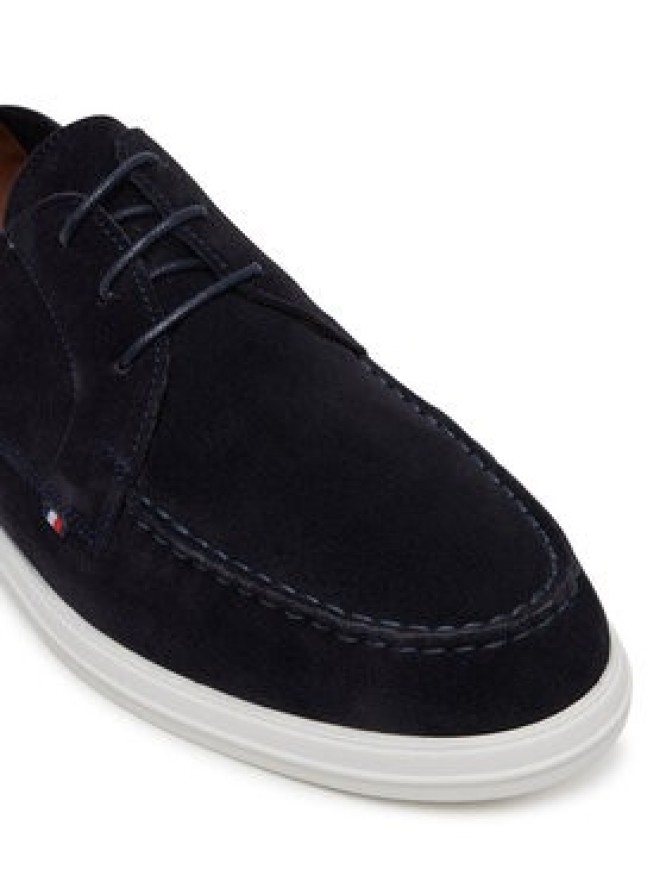 Tommy Hilfiger Mokasyny Moc T Derby FM0FM05495 Granatowy
