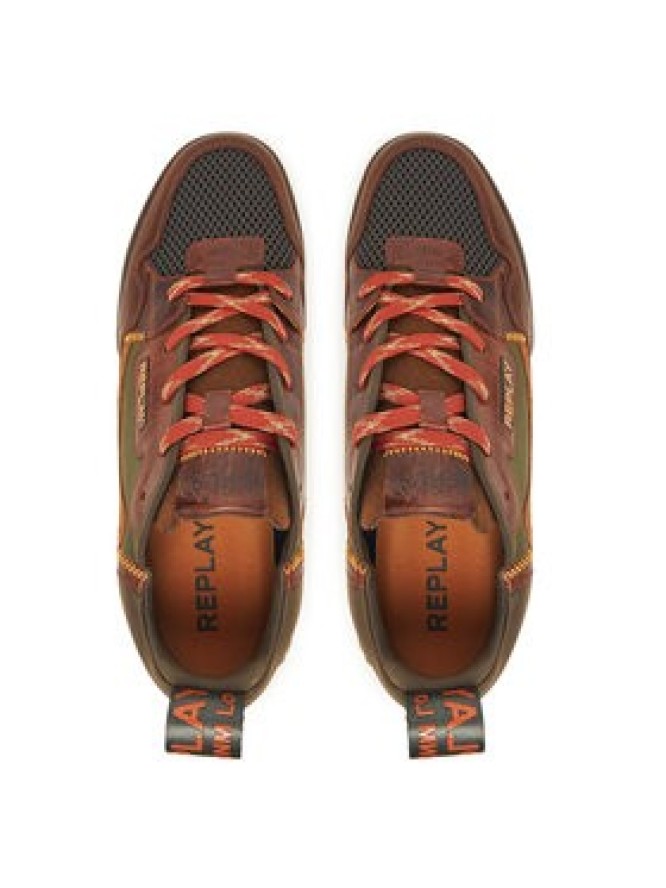 REPLAY Sneakersy Field M GMS1P .000.C0066L Zielony