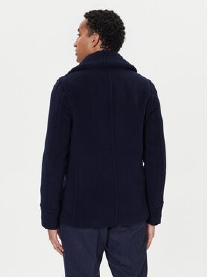 Paul&Shark Płaszcz wełniany 15312361 Granatowy Regular Fit