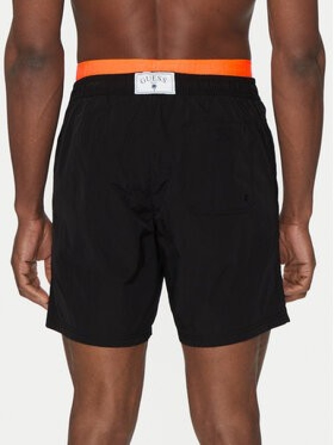 Guess Szorty kąpielowe F5GT12 WH1C2 Czarny Regular Fit
