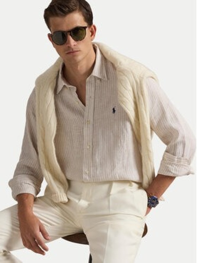 Polo Ralph Lauren Koszula 710B15594006 Beżowy Regular Fit