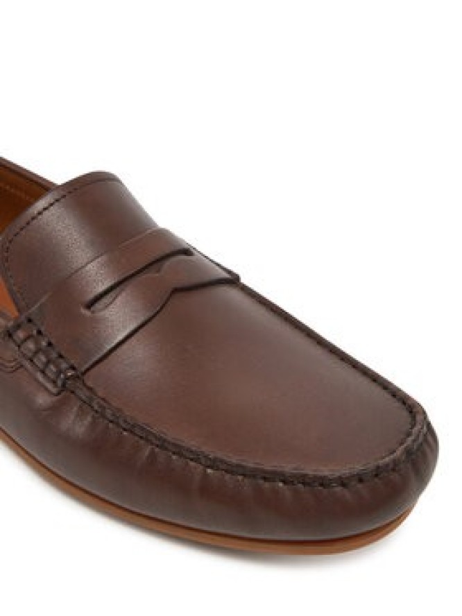 Tommy Hilfiger Mokasyny Corpoarte Hilfiger Lth Driver FM0FM04810 Brązowy