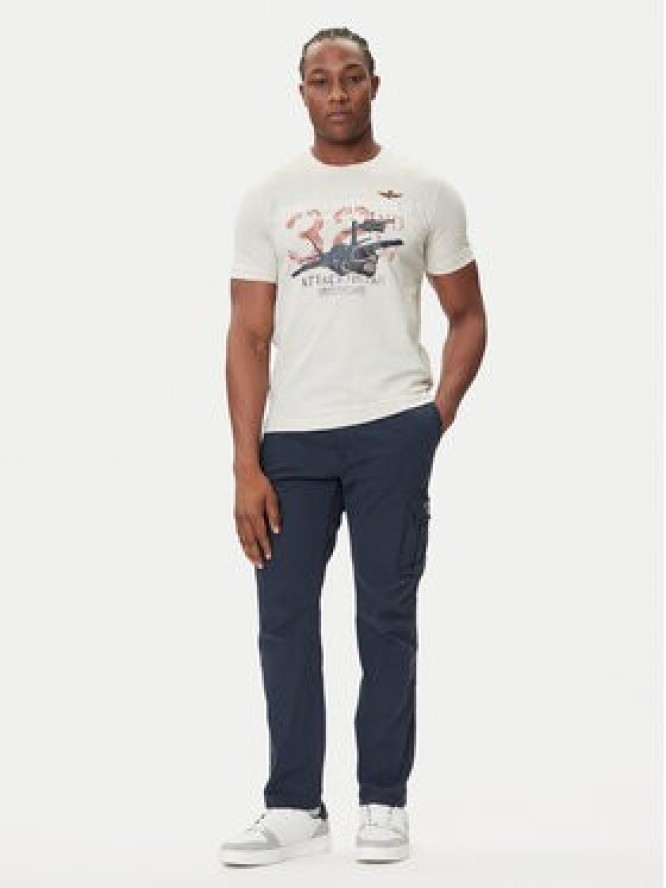 Aeronautica Militare T-Shirt 252TS2472UJ00708 Écru Regular Fit