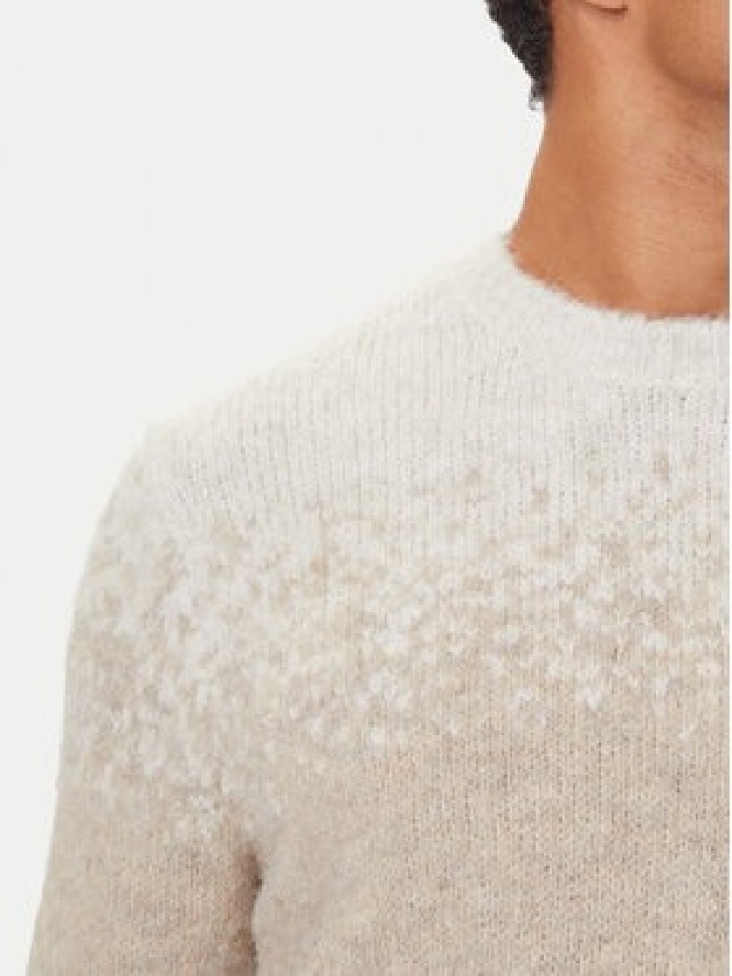 Guess Sweter M5BR39 Z0932 Beżowy Regular Fit