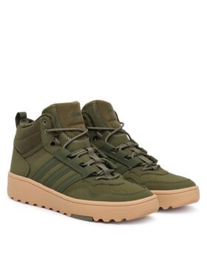 adidas Sneakersy Hoops 4.0 Mid JQ5363 Khaki