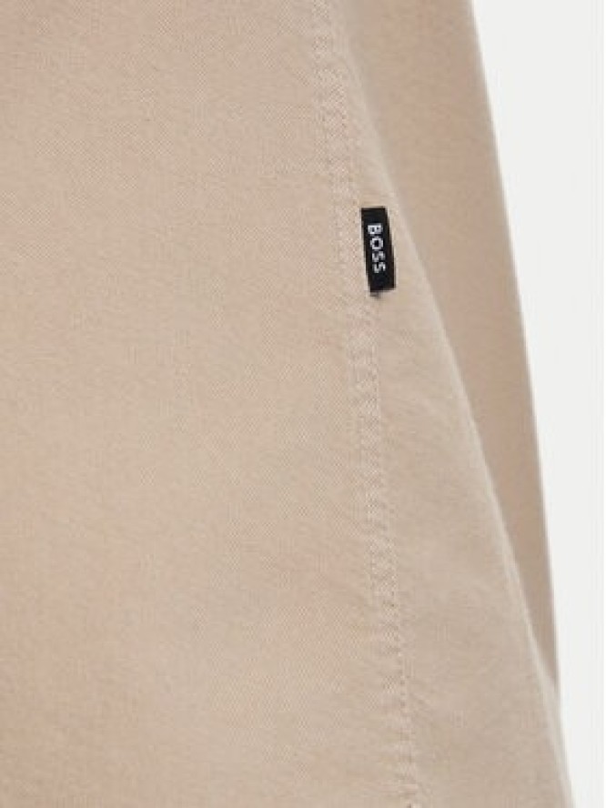 BOSS Koszula H-Roan 50555920 Beżowy Slim Fit