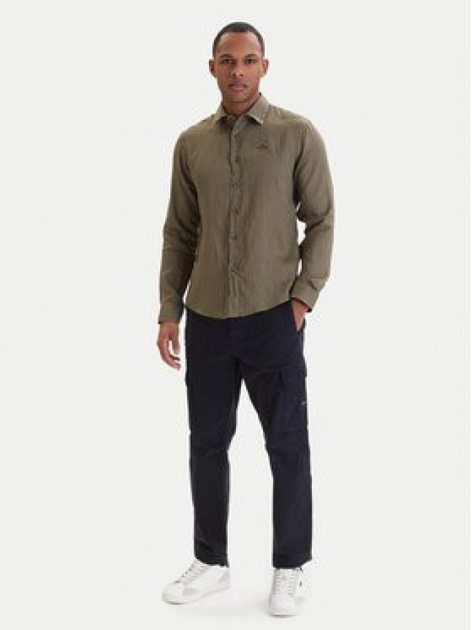 Aeronautica Militare Koszula 261CA1321UCT03089 Zielony Regular Fit