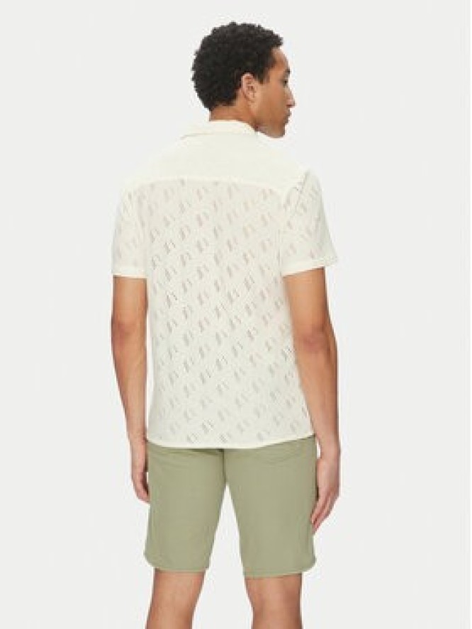 INDICODE Koszula Injerry 20-612 Écru Regular Fit