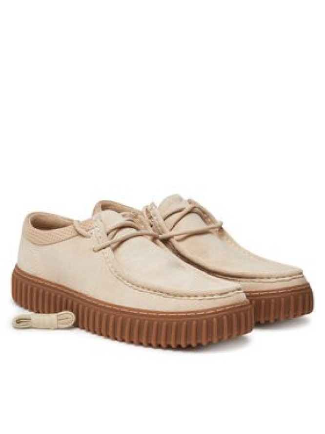 Clarks Półbuty Torhill Low 26180906 Écru