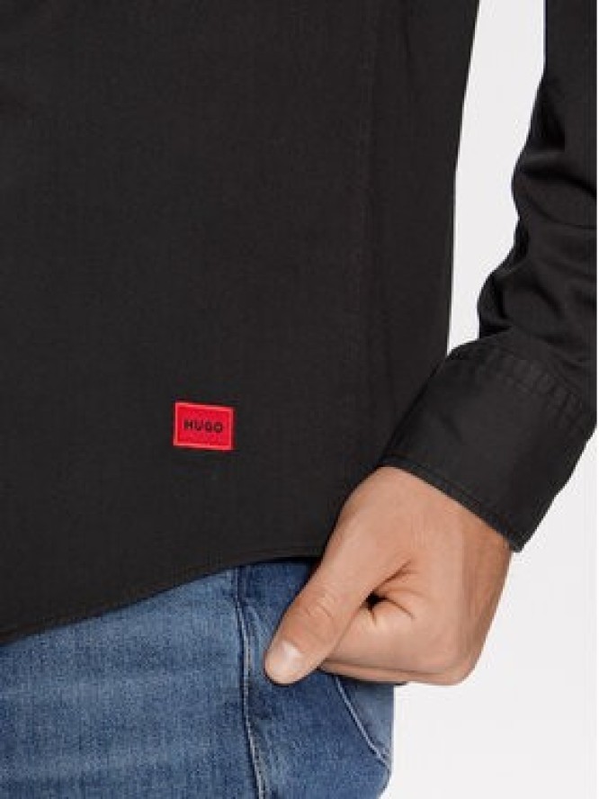 Hugo Koszula Ermo 50500216 Czarny Slim Fit