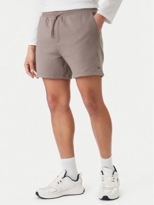 Tommy Jeans Szorty sportowe DM0DM21931 Beżowy Regular Fit