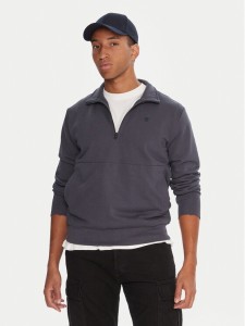 G-Star Raw Bluza Nifous Half Zip D26305-D566 Granatowy Regular Fit