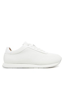 Calvin Klein Sneakersy Low Prof Runn Laceup Rubb Lth HM0HM01707 Biały
