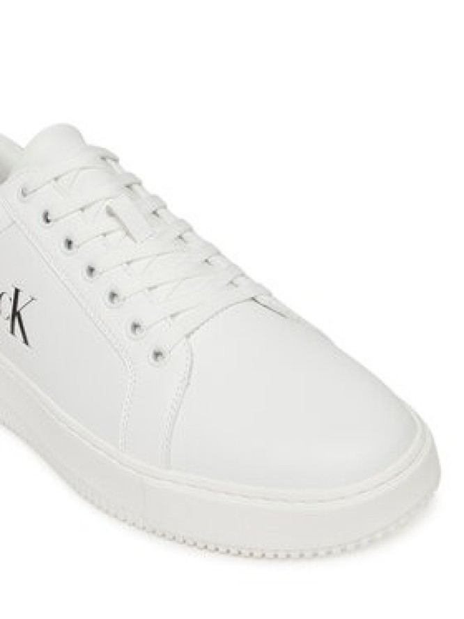 Calvin Klein Jeans Sneakersy Chunky Cupsole Ru Patch Lth YM0YM01296 Biały