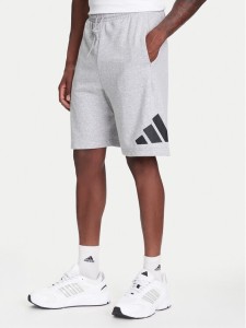 adidas Szorty sportowe Essentials Big Logo JE8957 Szary Regular Fit