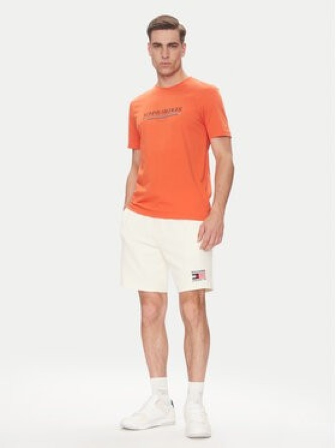 Tommy Hilfiger T-Shirt Brand Love MW0MW40324 Pomarańczowy Regular Fit