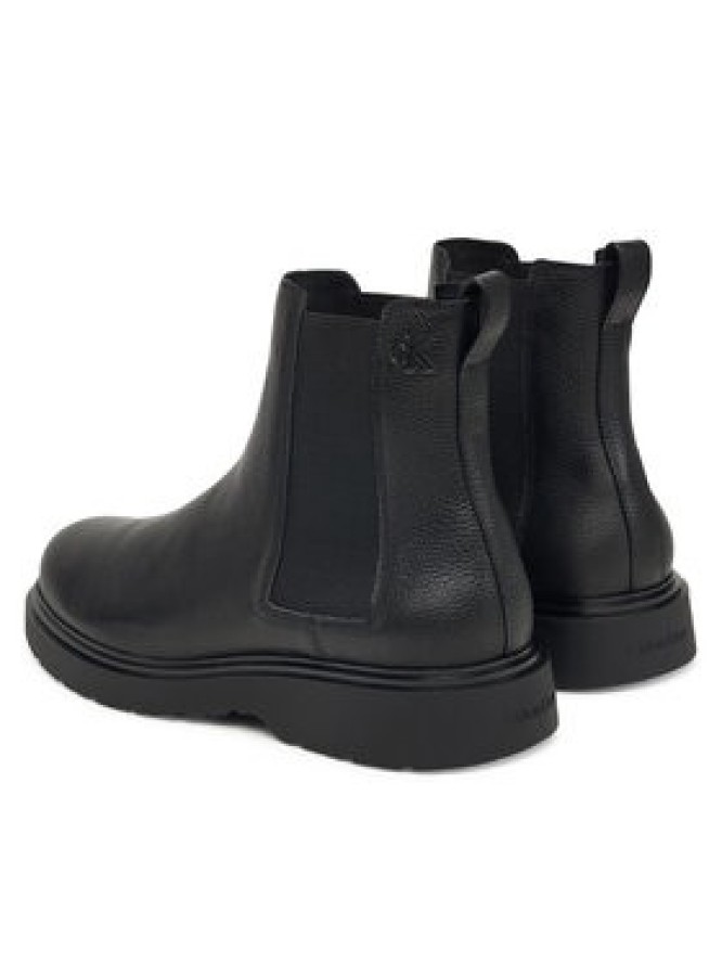 Calvin Klein Sztyblety Combat Ess Chelsea Boot Lth YM0YM01374 Czarny