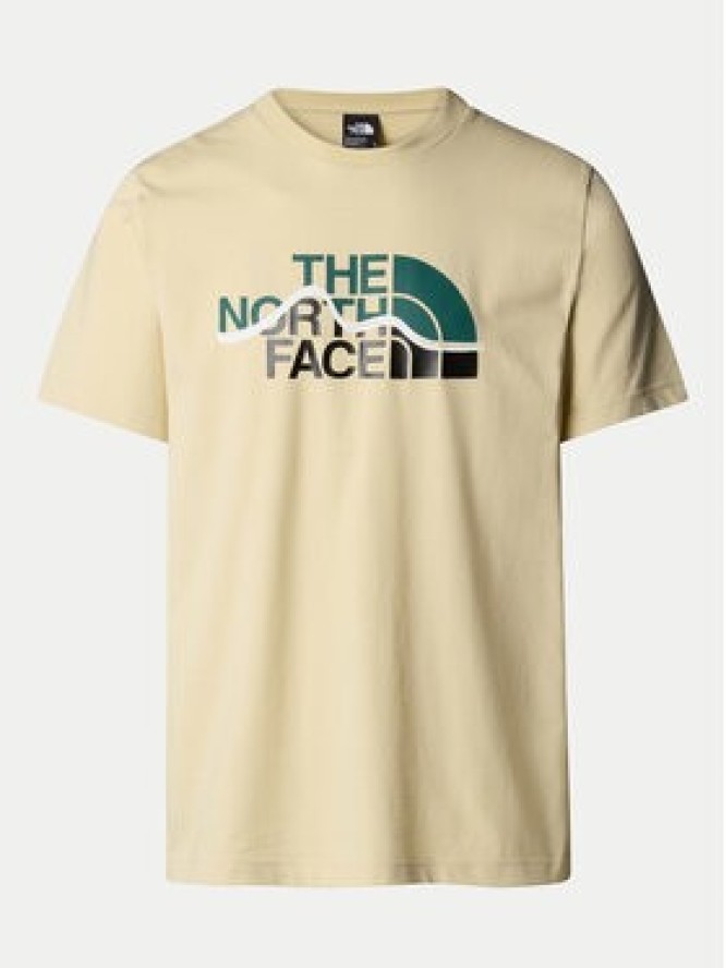 The North Face T-Shirt Mountain Line NF0A87NT Beżowy Regular Fit