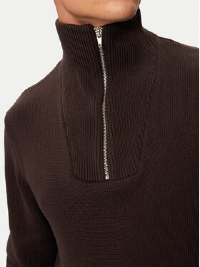 Jack & Jones Sweter Frederiksberg 12262055 Brązowy Loose Fit