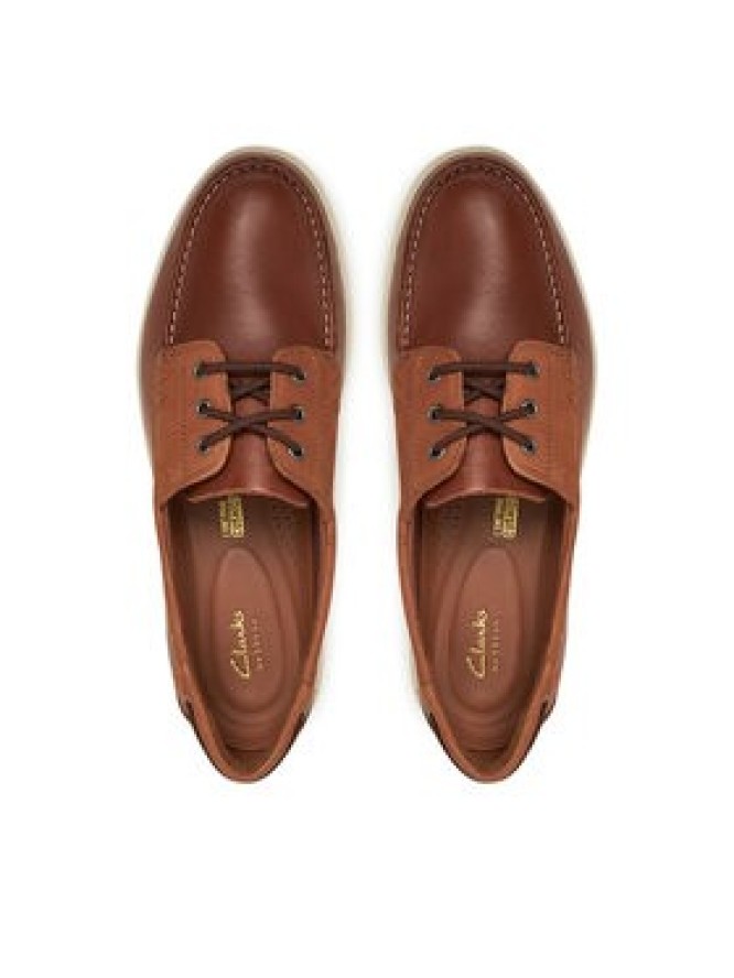Clarks Mokasyny Bratton Boat 26181273 Brązowy